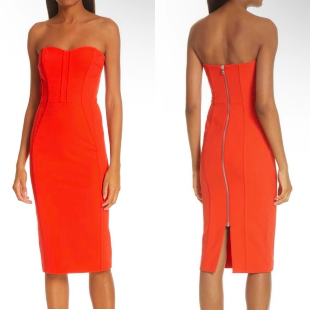 Veronica Beard Red Midi Dress